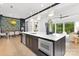 Spacious kitchen with a large island, modern appliances, and an open floor plan at 9020 Tynecastle Commons Ct, Charlotte, NC 28226