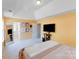 Spacious primary bedroom with an en-suite bathroom and ample closet space, flooded with light at 10803 Gold Pan Rd, Charlotte, NC 28215