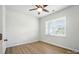 Cozy bedroom with a ceiling fan, natural light, and neutral paint for a relaxing atmosphere at 117 Rooster Tail Ln, Troutman, NC 28166