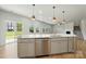 Open concept kitchen with island at 117 Rooster Tail Ln, Troutman, NC 28166