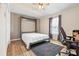 This bedroom features a Murphy bed, perfect for maximizing space and functionality at 131 Fieldhaven Pl, Troutman, NC 28166