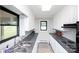 Galley kitchen featuring sleek countertops and ample storage space at 134 Piedmont Dr, Kannapolis, NC 28081