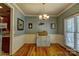 Well-lit dining area with natural light and beautiful hardwood flooring at 138 Victoria Park Dr # 170, Shelby, NC 28150