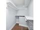 Walk-in closet with custom shelving and ample storage space for organization at 1592 Farmington Hills Dr, Conover, NC 28613
