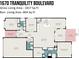 Detailed floor plan showcasing the layout of the home, including the kitchen, bedrooms, and living areas at 1670 Tranquility Blvd, Lancaster, SC 29720