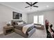 Modern bedroom featuring neutral tones, comfortable furnishings, and ample natural light at 17909 Golden Meadow Ct, Davidson, NC 28036