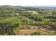 Beautiful aerial view with expansive acreage, mature trees and quiet country setting at 1821 Hopewell Church Rd, Hiddenite, NC 28636