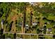 Aerial view of property showing the home on a spacious lot surrounded by trees at 186 Ellendale Ln, Taylorsville, NC 28681