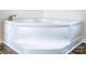 Close up of white corner bathtub at 186 Ellendale Ln, Taylorsville, NC 28681