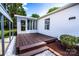 Enjoy outdoor living on this wood deck, perfect for relaxing and entertaining at 186 Ellendale Ln, Taylorsville, NC 28681