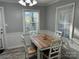 The dining room features a wood table with chairs, natural light, and charming decor at 2122 Hope Dr, Rock Hill, SC 29730