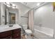 Clean bathroom featuring a shower with tub, and modern vanity sink at 3039 Keswick Ter, Indian Land, SC 29707