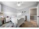 Charming bedroom featuring heart decals, a large window, and warm decor, creating a cute atmosphere at 3039 Keswick Ter, Indian Land, SC 29707