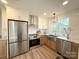 Modern kitchen featuring stainless steel appliances, and white cabinets at 401 Baker St, Gastonia, NC 28052