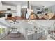 Collage of home interior showcasing the kitchen, living room, main bedroom, and bathroom at 5035 Terrier Ln, Fort Mill, SC 29707