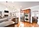 Open kitchen design with island, stainless steel appliances, and easy access to living areas at 548 Fairwoods Dr, Huntersville, NC 28078