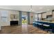 Open concept living space with breakfast bar, modern decor, and a seamless flow for entertaining at 6114 Alsace Ln, Indian Land, SC 29707