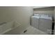 Functional laundry room with a utility sink, a washer, and a dryer at 6316 Glengarrie Ln, Huntersville, NC 28078