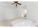 Spacious bedroom boasts a bank of built-in storage and neutral carpet at 656 Garden District Dr, Charlotte, NC 28202