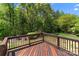 Inviting backyard deck overlooking a lush green lawn and mature trees, perfect for outdoor living at 9494 Leyton Dr, Harrisburg, NC 28075