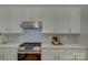Modern kitchen with stainless steel gas range and ample cabinet space at 9810 Daufuskie Dr, Charlotte, NC 28278