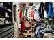 Walk-in closet with shelving, clothes, shoes, and an organized storage system at 10316 Whitethorn Dr, Charlotte, NC 28277