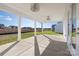 Covered patio offering a relaxing outdoor space and backyard views at 13063 Arnold Palmer Cir # 839, Lancaster, SC 29720