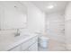 Bright bathroom featuring modern fixtures, a combined shower and tub, and neutral tile floors at 13279 Arnold Palmer Cir # 867, Lancaster, SC 29720