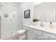 Bathroom featuring modern fixtures, a spacious shower, and a sleek vanity at 13279 Arnold Palmer Cir # 867, Lancaster, SC 29720