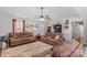 Inviting living room featuring plush seating and a cozy atmosphere at 140 Hazelwood Dr, Rockwell, NC 28138