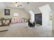 Large bonus room with vaulted ceilings, play area, and chalkboard wall at 14010 Promenade Dr, Huntersville, NC 28078