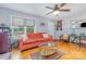 Bright living room with comfortable seating and natural light at 1424 River Dr, Belmont, NC 28012