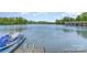 Scenic waterfront view of a lake with boats, docks, and lush greenery, plus a jet ski on the dock at 1424 River Dr, Belmont, NC 28012
