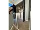 A convenient laundry closet with a washer and dryer, and shelving for storage at 15003 Jerpoint Abby Dr, Charlotte, NC 28273