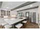 Modern kitchen with a large island, white cabinets, and stainless steel appliances at 16 Catawba Ridge Ct, Clover, SC 29710