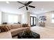 Comfortable living room with couch and coffee table at 19034 Cypress Garden Dr, Davidson, NC 28036