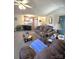 An open concept living room with a view to the kitchen at 317 Robert Keever Rd, Stanley, NC 28164