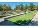 Enjoy friendly competition with bocce ball courts surrounded by lush landscaping and seating areas at 43014 Mimosa Ct, Indian Land, SC 29707