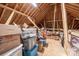 Unfinished attic space ideal for storage and organization of belongings at 4594 N Wynswept Dr, Maiden, NC 28650