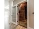 View of the wine cellar with a stylish custom wine rack, adding a touch of luxury to the home at 5868 Savona Ter, Fort Mill, SC 29708