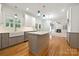 Spacious kitchen featuring a central island, modern appliances, and ample cabinet space, perfect for cooking and entertaining at 6201 Creola Rd, Charlotte, NC 28270