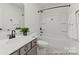 Clean bathroom showcasing a vanity with drawers, toilet, and bathtub with shower at 9913 Jack Nicklaus Dr # 908, Lancaster, SC 29720