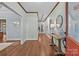 Spacious foyer featuring hardwood floors, elegant trim and an inviting entryway at 101 Blueberry Hill Dr, Statesville, NC 28625