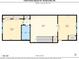 Schematic floor plan of the second floor of the home, highlighting bedroom and bathroom placements at 13103 Union Square Dr, Huntersville, NC 28078
