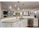 Open concept kitchen with granite countertops, stainless steel appliances, and pendant lighting at 13103 Union Square Dr, Huntersville, NC 28078