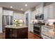 Modern kitchen with island, stainless steel appliances, and granite countertops at 13103 Union Square Dr, Huntersville, NC 28078