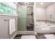 Bright bathroom featuring a large shower and soaking tub at 145 Meadow Pond Ln, Mooresville, NC 28117