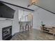 Open-concept living room with modern fireplace and seating at 1488 Meadow Glen Ln, Rock Hill, SC 29730