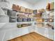Well-organized pantry with wire shelving and various storage baskets for efficient organization at 15312 Ravenall Dr, Huntersville, NC 28078