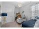 Cozy bedroom with modern lighting, a stylish desk, and a comfortable bed in a tranquil setting at 179 Bezelle Ave # 34, York, SC 29745